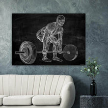 Laden Sie das Bild in den Galerie-Viewer, Deadlift Anatomie Wandbild