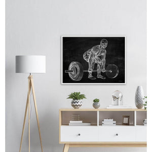Deadlift Anatomie Wandbild